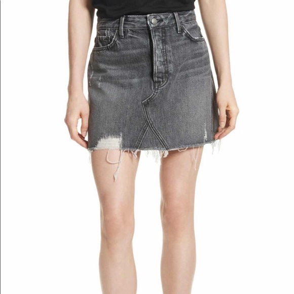 GRLFRND Dresses & Skirts - GRLFRND Eva Distressed Denim Skirt SZ 24 EUC